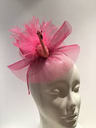 Flamingo Fascinator For Flamingo Lovers Etsy Fascinator Pink Fascinator Fascinator Hats Diy