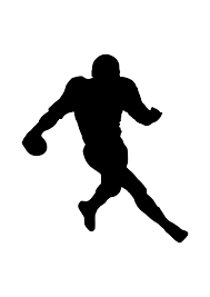 Football Player Silhouette Free Svg File Svg Free Files Silhouette Free Free Svg