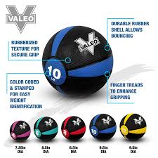 Buy Valeo 8 Pound Medicine Ball With Sturdy Rubber