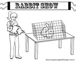 Girl With Rabbit Coloring Page 4 H Or Ffa Coloring Pages Showing Livestock Animal Coloring Pages Rabbit Colors