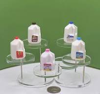 Miniature Milk Jug, Handmade Dollhouse Prop, 1:12 or 1∶6 Scale