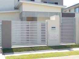 Model Pagar Minimalis Terbaru Warna Putih Rumah Tiang Desain Produk Minimalis