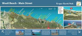 Yuraygir Coastal Walk Map Tourist Information Sign For Yuraygir Coastal Walk And Wooli Community |  The Interpretive Design Company