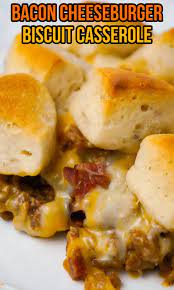 Bacon Cheeseburger Biscuit Casserole Biscuits Casserole Biscuit Recipes Dinner Beef Casserole Recipes