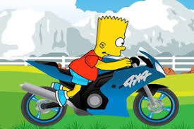 Simpsons Bike Ride Is A Ride With Bart On A Motorbike Will You Complete All 10 Levels Be Very Careful And You Can Win E Bike Rally Free Online Games Simpson
