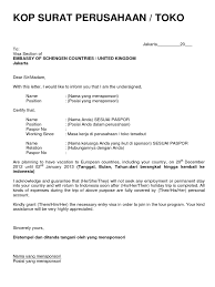 Contoh surat keterangan kerja untuk pengajuan visa. Contoh Surat Sponsor Visa Immigration Nationality Law