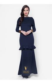 Baju Kurung Moden Lace Vercato Amelia In Navy Blue Fashion Clothes Women Fashion Clothes For Women