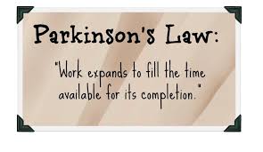 Faced with an incoming deadline, you turned from a victim of your own procrastination into a productivity machine. Parkinson S Law
