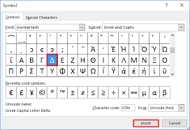 You can also use alt key code to insert these characters in ms word, excel, and powerpoint documents. Delta Symbol In Excel Learn How To Insert Delta Symbol In Excel