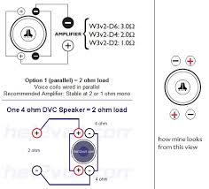 Kicker wiring subwoofer 4ohms dvc to 2ohms or 8ohms. Jl Audio W6v1 Wiring Diagram Single Line Diagrams Crowd