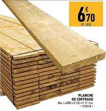 Offre Planche De Coffrage Chez Brico Cash