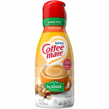 International delight sugar free french vanilla coffee creamer transforms your cup of coffee into a world of fantastic flavor. Nestle Coffee Mate Hazelnut Zero Sugar Liquid Coffee Creamer 32 Fl Oz Metro Market