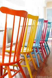 Furniture Makeover Spray Painting Wood Chairs Painted Wood Chairs Diy Furniture Furniture Makeover