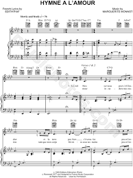 Josh Groban Hymne A L Amour Sheet Music In Ab Major Transposable Download Print Sheet Music Download Sheet Music Easy Piano