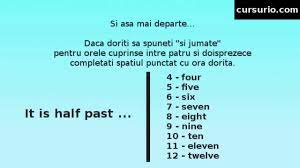 Ce vrei să afli azi? Ora Ceasul In Limba Engleza