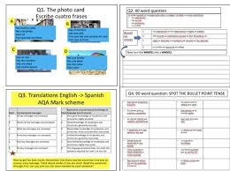 Aqa Gcse Spanish 9 1 Foundation Writing Paper The Guide Teaching Resources
