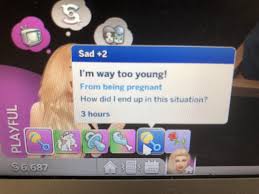 This mod adds three traits to the game which you can choose in cas: I Love The Slice Of Life Mod It Makes The Game Way More Realistic My Teen Sim Got Pregnant And This Is The Moodlet She Got From It Sims4