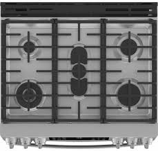 Why is my oven smoking? Pgs960ypfs Ge Profile 30 Smart Slide In Front Control Gas Double Oven Convection Range With No