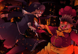 Kim S Art Battle With Final Despair #teruteru hanamura #danganronpa #teruteru sdr2 #danganronpa teruteru #goodbye despair #anime #anime art #sketches.