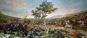 En venezuela, tiene lugar la batalla de carabobo, en la que el ejército patriota (mandado por simón bolívar) vence al ejército realista en américa (mandado por miguel de la torre). Batalla De Carabobo 1821 Wikipedia La Enciclopedia Libre