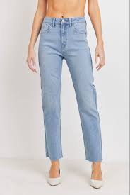 Straight Leg Cut Off Jean 31