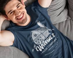 Men's Personalized Farm T Shirt Barn Farming Shirt Personalized Farmer  Gifts Silo Shirts Custom Farm T Shirt Man Unisex