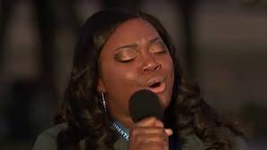 Michigan nurse Lori Marie Key sings ‘Amazing Grace’ at Covid nationwide  memorial