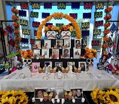 Gallo Center for The Arts has resumed their annual tradition of displaying  a Dia De Los Muertos altar in their lobby. This display is free and open to  the public through November