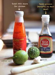 Ingredients Pour La Sauce Pimentee Poulet Citronnelle Piment Doux