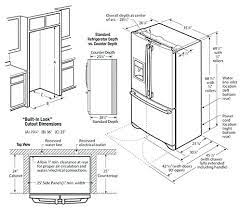 Generally, fridge shapes may cover anything from two cubic ft up to 35 cubic toes. Counter Depth Refrigerator Measurements