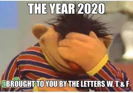The Year 2020 Has Brought To You By The Letters W T F Sesame Street Hilarious Sesame Street Memes