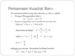 Rumuscoid makalah materi definisi pengertian sifa sifat rumus dan contoh soal determinan matriks ordo 22 ordo 33 ordo nxn dimana pada kesempatan sebelumnya kita juga telah membahas tentang invers matriks untuk lebih jelasnya simaklah penjelasan dibawah ini. Persamaan Kuadrat 2 Ppt Download