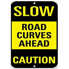 However, as of approximately 2000, mto has been developing the ontario traffic manual (otm), a series of smaller volumes each covering different aspects of traffic control (e.g., regulatory signs, warning signs, sign design principles, traffic signals, etc.). Slow Road Curves Ahead Caution Traffic Sign Aluminum Sign Amazon Com Industrial Scientific