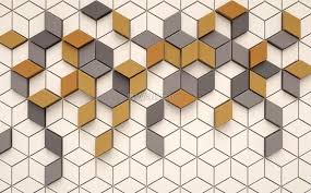 I've used walls need love for 5 of my clients projects. Yellow Gray Geometric Honeycomb Pattern Wallpaper Mural Wallpaper Wallmur