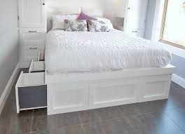 Check out how i built this king size bed frame! Diy Storage Bed Projects The Budget Decorator