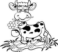 dessin a colorier vache animaux 17 coloriages imprimer cow coloring pages farm coloriage ciuwawa