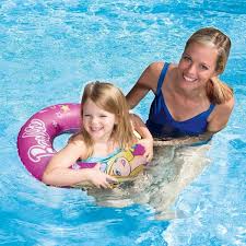Barbie swimming fins rubber hong kong blue/teal color. Bestway Barbie Swim Ring Online Toys Australia