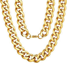 Sign up today to get 20% off on your first order. Men S Necklace Thick Gold Color Male Cuban Link Chains Necklaces For Men Hip Hop Jewelry Buy Online Necklaces At Best Prices In Egypt Souq Com
