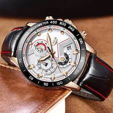 lige mens watches top brand luxury quartz gold watch men casual leather military waterproof sport wrist wat gold watch men watches for men best watches for men