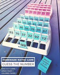 I Loved The Game Guess Who When I Was Kid So This Is A Great Idea In Order For Students To Learn About The Numbers By Guessing Wha Math Games Math