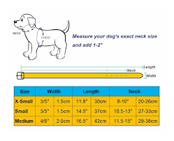 Dog Collar Measurements Medium Dogs Small Puppies Pet Collars