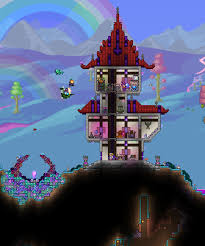 Terraria 1.4 guide for beginners (journey's end update) posted on may 17, 2020 may 17, 2020 if you are a new or returning players of terraria, this guide of the basics of the new 1.4 update. A Wizard Tower For The Hallow Biome Terraria Terraria House Ideas Terraria House Design The Hallow