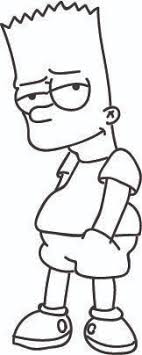 Bart Simpson Coloring Page Simpsons Drawings Bart Simpson Drawing Coloring Pages