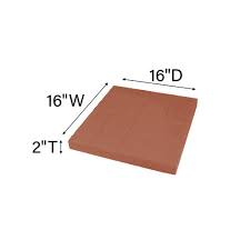 The ez slate patio block is a beautiful slate surface that is available in 16 square patio blocks. 16 X 16 Brickface Patio Block At Menards