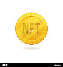 Gold Coin Nft Non Fungible Token Isolated On White Background Stock Vector Image Art Alamy