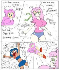 Kirby vs Jigglypuff (somewhat colorized. . .) porn comic 