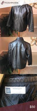 Gap Genuine Brown Leather Jacket Brown Leather Jacket Leather Jacket Jackets