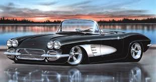 Black And White Corvette Pictures Google Image Result For Http Www Pjohnsoncarart Com Assets Images 61 2520corvette 2520bkw 2520001 Jpg Chevy Corvette Corvette Vintage Cars