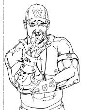John Cena Coloring Pages Colores Wwe John Cena
