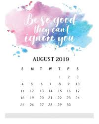 Inspirational August 2019 Quotes Calendar Motivasi Fotografi